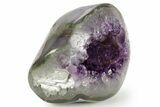 Sparkly Deep-Purple Amethyst Geode - Uruguay #378221-1